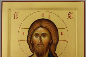 christ pantocrator icon (mount athos) hand painted orthodox