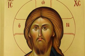 christ pantocrator icon (mount athos) hand painted orthodox