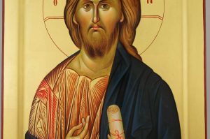 christ pantocrator icon (mount athos) hand painted orthodox