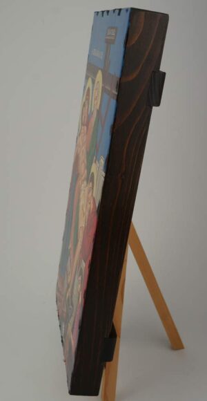 Descent from the Cross Icon Hand Painted Greek Orthodox Byzantine
