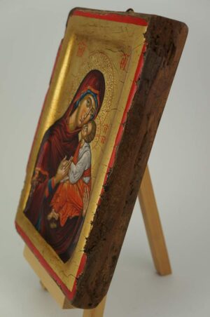 Theotokos Eleusa Icon Mount Athos Hand Painted Byzantine Orthodox