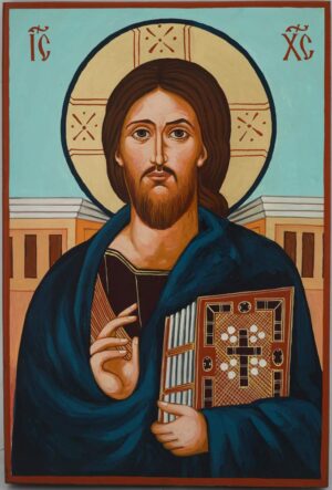 christ pantocrator (sinai) icon hand painted orthodox