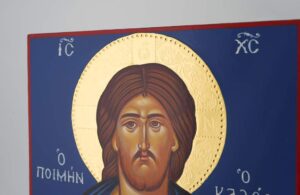 jesus christ the good shepherd icon hand painted orthodox