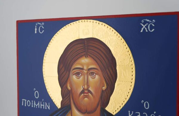 jesus christ the good shepherd icon hand painted orthodox