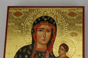 our lady of czestochowa icon hand painted greek orthodox