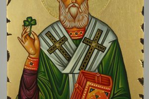 saint patrick icon hand painted greek orthodox