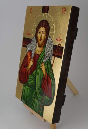 the good shepherd icon hand painted greek orthodox