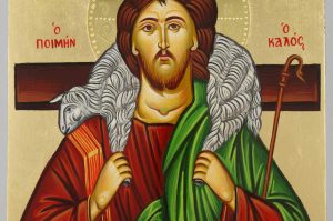 the good shepherd icon hand painted greek orthodox