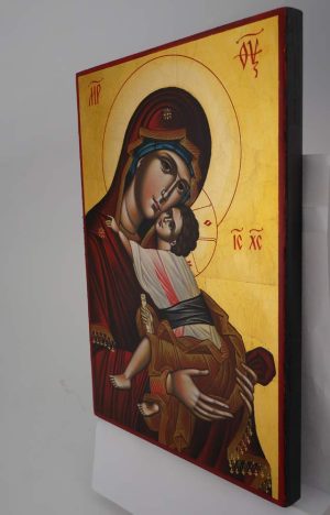 theotokos sweet loving icon hand painted orthodox