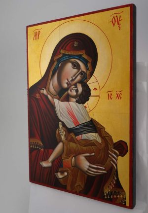 theotokos sweet loving icon hand painted orthodox