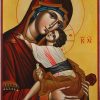 theotokos sweet loving icon hand painted orthodox