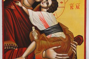 theotokos sweet loving icon hand painted orthodox