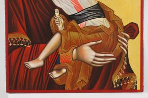 theotokos sweet loving icon hand painted orthodox