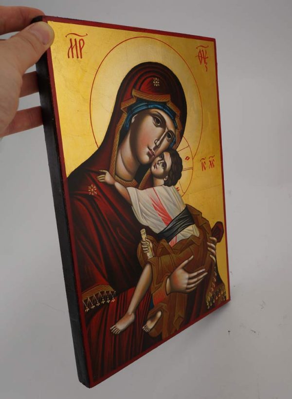 theotokos sweet loving icon hand painted orthodox