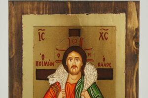 Christ the Good Shepherd Icon Hand Painted Icon Orthodox
