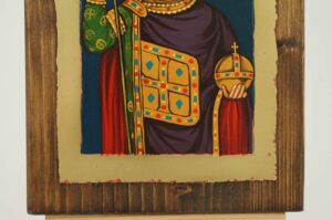 Saint Tsar Boris I Icon Hand Painted Orthodox