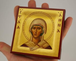 St Anna Icon Hand Painted Byzantine Orthodox