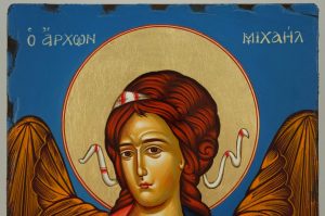 Archangel Michael Icon Hand Painted Greek Orthodox