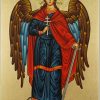 Guardian Angel Icon Hand Painted Greek Orthodox
