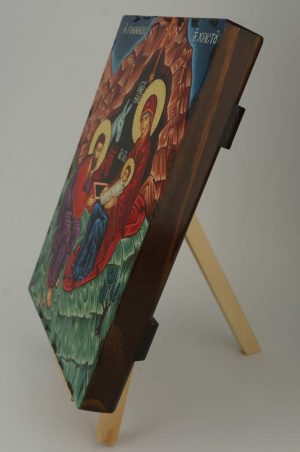 Nativity of Christ Icon Hand Painted Greek Orthodox