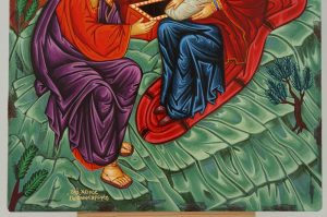 Nativity of Christ Icon Hand Painted Greek Orthodox
