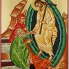Resurrection Icon with Adam and Eve Hand Painted Greek Orthodox