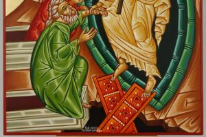 Resurrection Icon with Adam and Eve Hand Painted Greek Orthodox