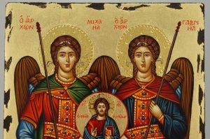 Synaxis of the Holy Archangels Icon Hand Painted Orthodox Byzantine
