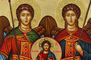 Synaxis of the Holy Archangels Icon Hand Painted Orthodox Byzantine