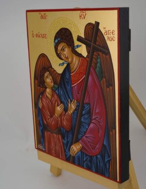 guardian angel icon hand painted greek orthodox