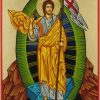 resurrection icon hand painted greek orthodox