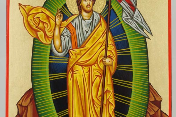 resurrection icon hand painted greek orthodox