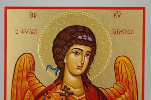 the guardian angel icon hand painted greek orthodox