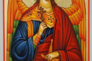 the guardian angel icon hand painted greek orthodox