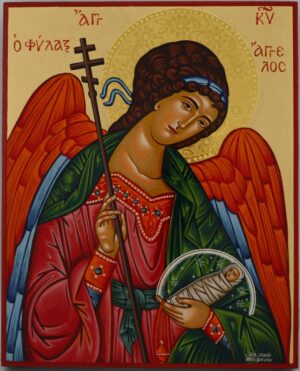 the guardian angel icon hand painted orthodox