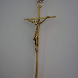 Brass Wall Crucifix