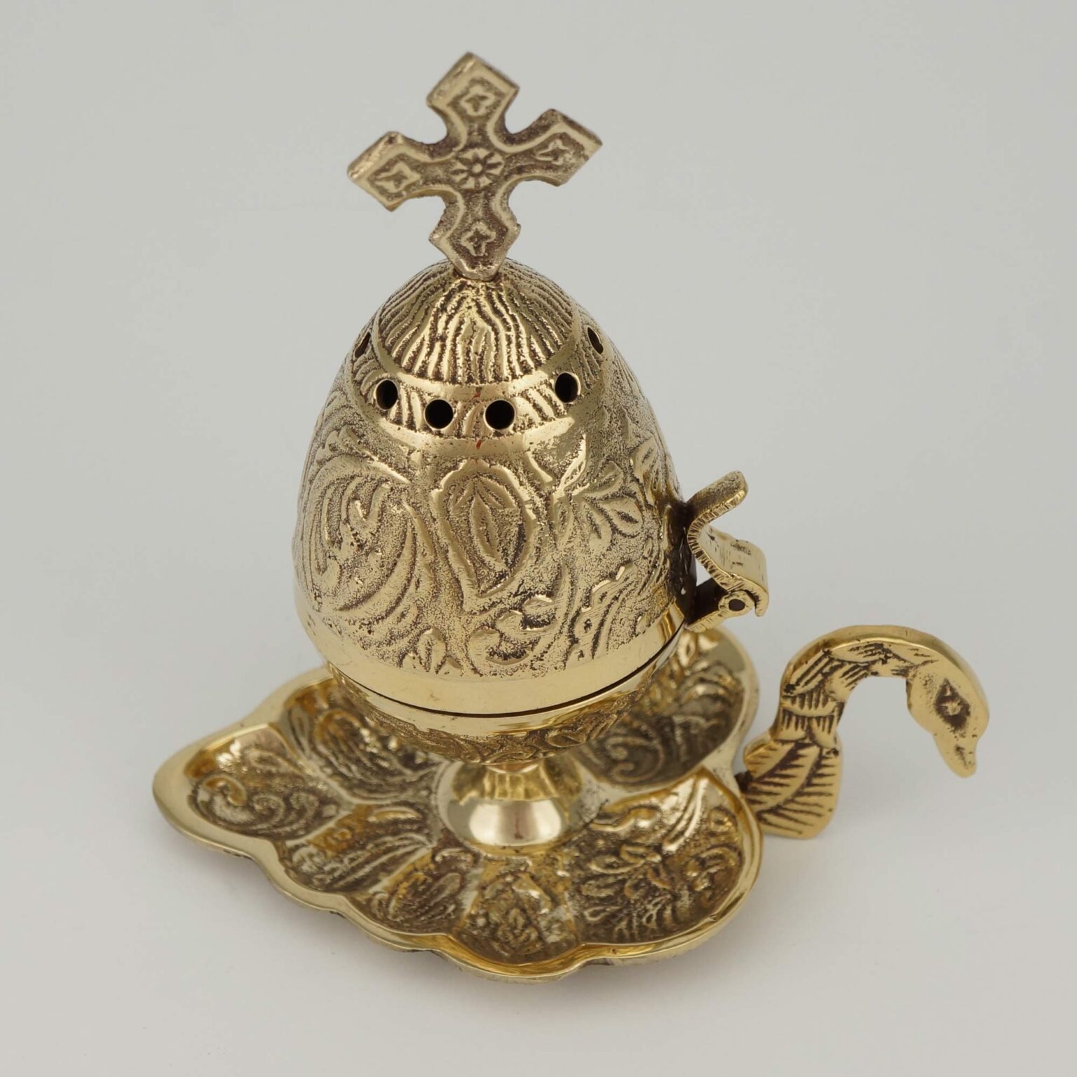 Egg Shape Incense Burner with Plate Censers BlessedMart