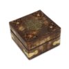 Hand Carved Wooden Trinket Box with Celtic Cross