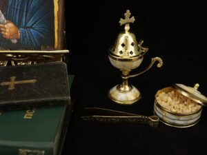Orthodox Censer with Mother of Pearl Inlay