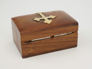 Small Wooden Storage Box with Lid