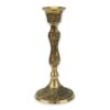Ornate Brass Taper Candle Holder Gold