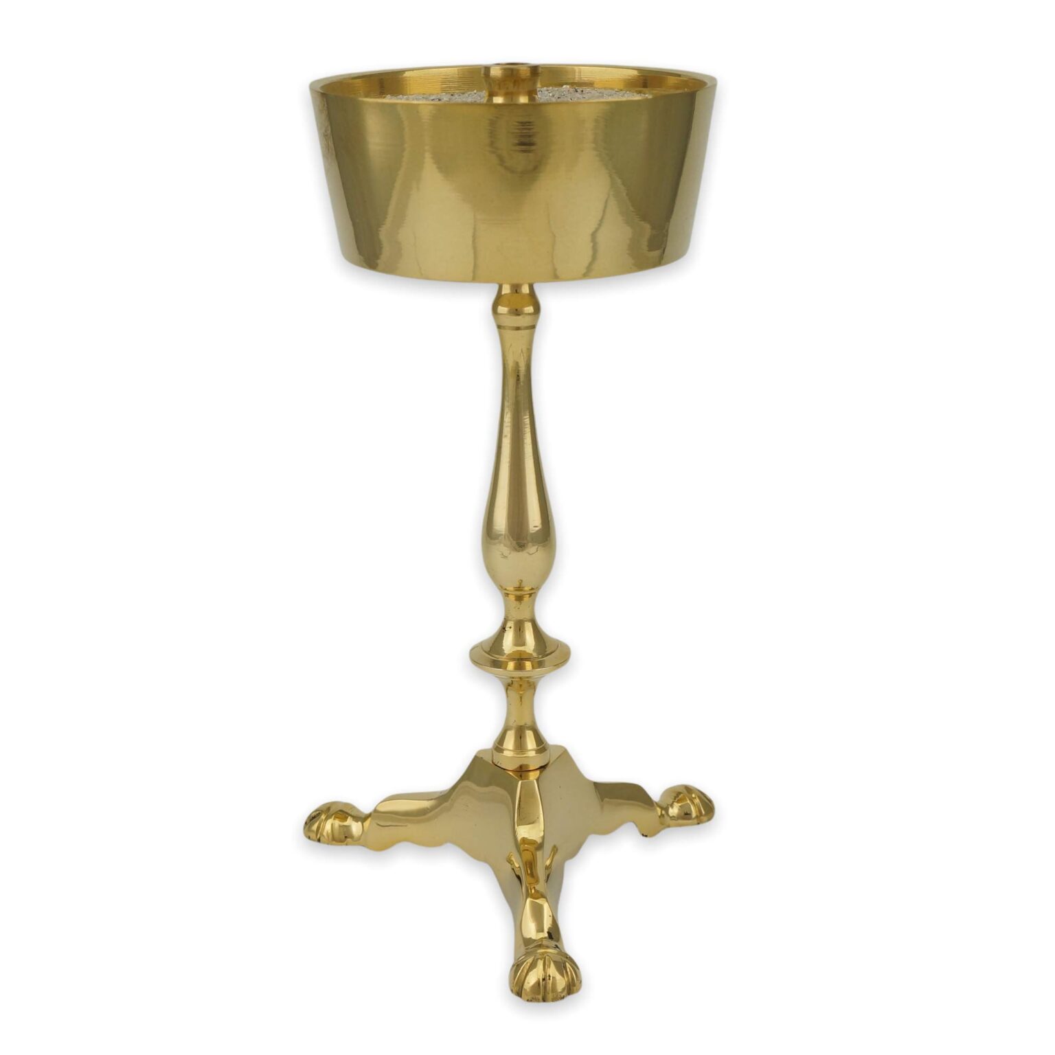 Orthodox Brass Candle Holder Filled with Sand BlessedMart