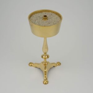 Orthodox Brass Candle Holder Filled with Sand
