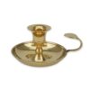 Polished Brass Chamberstick Candle Holder