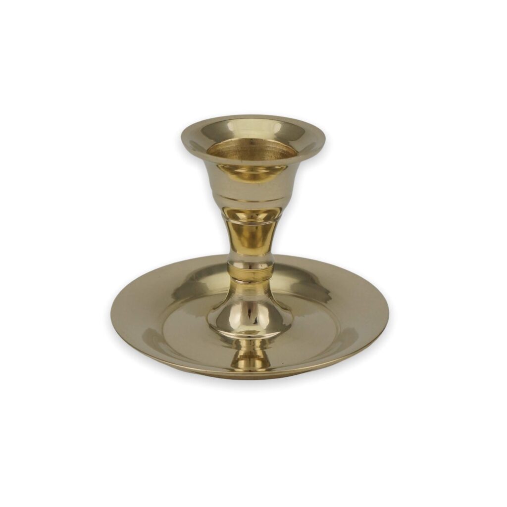 Small Taper Candle Holder with Drip Tray BlessedMart