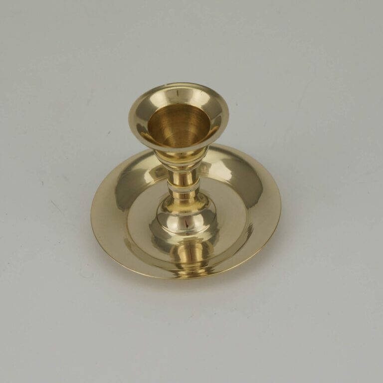 Small Taper Candle Holder with Drip Tray BlessedMart