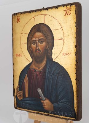 christ pantocrator icon vatopedi monastery icon