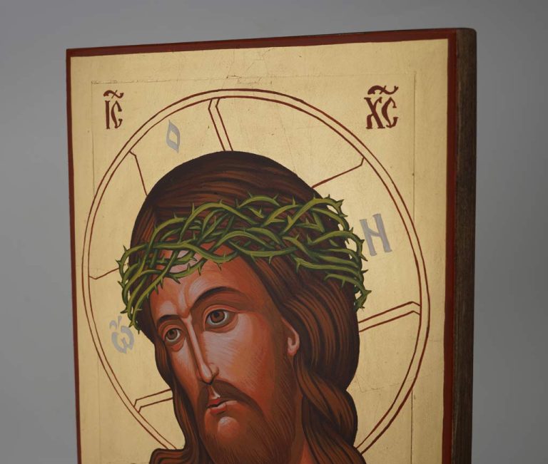 Jesus Christ Extreme Humility Icon – Crown of Thorns | BlessedMart