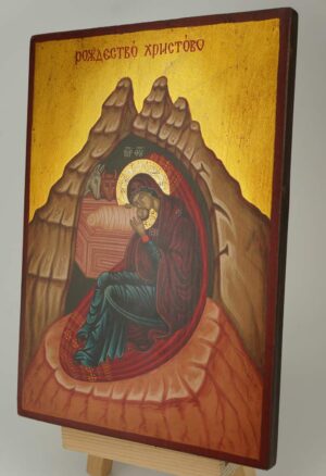 nativity of christ icon hand painted orthodox