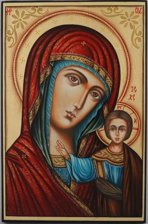 our lady of kazan icon hand painted orthodox